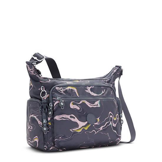 Torba Crossbody Kipling Gabbie Printed Szare | PL 2055VR